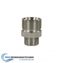Gegennippel zu Hand- und Drehverschraubung / Aus Edelstahl M22 AG : AG